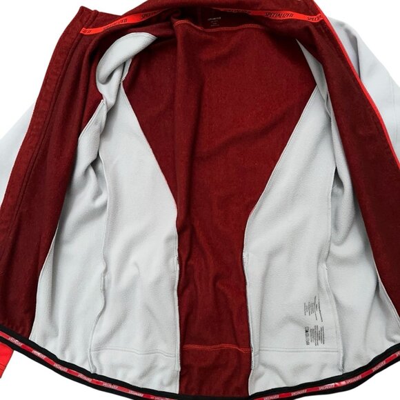 Specialized Cycling Jacket Mens XL Full Zip Long Sleeve Bike Jersey Orange Gray - Picture 3 of 7